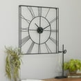 thumbnail image 3 of Cosmoliving by Cosmopolitan Industrial Metal Wall Clock, 24"L x 24"H, Black, 3 of 15
