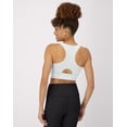 thumbnail image 3 of Hanes Moves Women's Crop Sports Bra, Racerback White XL, 3 of 7
