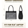 thumbnail image 4 of LOVEVOOK Laptop Bag for Women, Computer Work Tote Bag, Business Shoulder Handbag, Office Briefcase for Gift, Travel, Teacher, 4 of 8