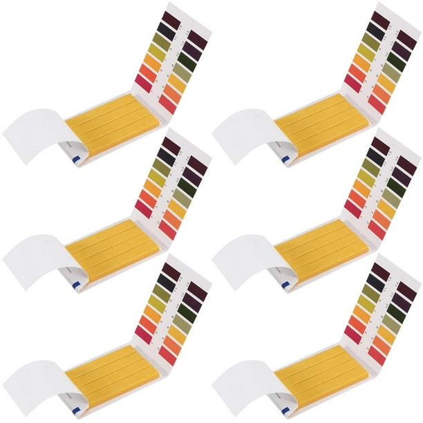 pH Test Strips, 6 Pack Full Range 114 Litmus Paper pH Soap Making
