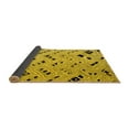 thumbnail image 2 of Ahgly Company Indoor Rectangle Abstract Yellow Modern Area Rugs, 2' x 4', 2 of 4