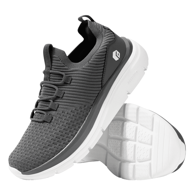 FitVille-zapatillas de deporte para caminar para hombre, zapatos ligeros de ancho para pies planos, fascitis Plantar, alivio del dolor en el talón
