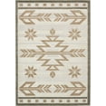 thumbnail image 2 of Unique Loom Outdoor Modern Collection Area Rug - Albuquerque (7' x 10' Rectangle Beige/Brown), 2 of 6
