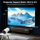 thumbnail image 3 of Mini Proyector Android 11 Blanco 4K 1080P Doble Banda WiFi6 5G Bluetooth 5.2 200 Lúmenes ANSI Rotaci, 3 of 8