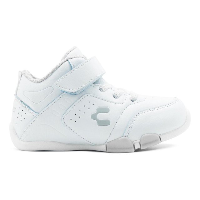 Tenis Bota Charly Infantil Basketball Blanco Resorte/velcro blanco 21