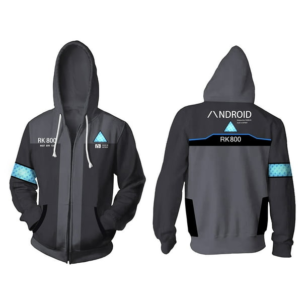 Sudadera con Capucha,Detroit Become Human Chaqueta 3D Sudadera