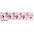 thumbnail image 3 of Ambesonne Floral Fabric by the Yard Upholstery, Nature Inspired Branches, 1 Yard, Rose Ruby Black, 3 of 5