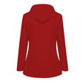 thumbnail image 4 of WTOBBY Women's Plus Size Waterproof Sun Protection Jacket - Hooded Windproof Raincoat for Outdoor Sports, Activities and Daily Commute ,Red L, 4 of 4