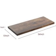 thumbnail image 3 of Floating Shelf Set of Wall Shelves in W x in D x in H Wooden Floating Wall Shelf with Invisible Brackets for Living Room/Bedroom/Bathroom/Kitchen Storage and Decor Walnut, 3 of 7