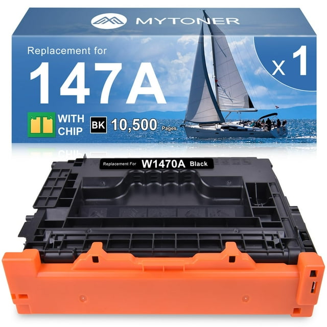 Cartucho de tóner MYTONER 147A Negro Compatible con HP M610 M611