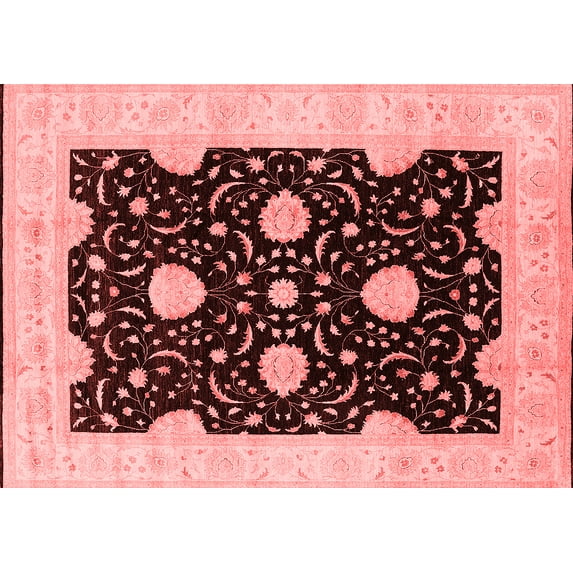 Ahgly Company Indoor Rectangle Oriental Red Traditional Area Rugs, 8' x 10'