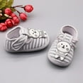 thumbnail image 3 of Baby Girls Boys Striped Cotton Soft Sole Shoes,Cute Cartoon Bear Toddler Infant Prewalker Shoes,0-18M, 3 of 4