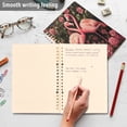 thumbnail image 5 of WOBOGO Ragged Pink Flamingos Notebook College Horizontal Grid Paper Ink Spill Resistant Water Resistant Cover 8.3x5.7x0.4in, 5 of 8