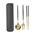 thumbnail image 2 of Utensils Set,3Pcs/Set Stainless Steel Travel Outdoor Tableware Flatware Set Remarkable Clarity, 2 of 7