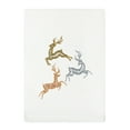 thumbnail image 2 of Authentic Hotel and Spa  Christmas Leaping Deer Hand Towel White, 2 of 5