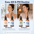 thumbnail image 5 of SAISZE Vitamin C Serum, Retinol Serum & Hyaluronic Acid Serum Set, Anti-Aging Face Serum Set for Face, Day & Night Skincare Routine, Firming & Hydrating, 2 fl oz x 3, 5 of 8