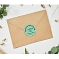 thumbnail image 3 of Darling Souvenir Round 45 Pcs Spring Vines Thank You Stickers Personalized Bride Groom Names And Date Envelope Seals-MInt, 3 of 3