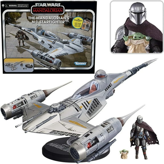 Star Wars: The Vintage Collection The Mandalorian’s N-1 Starfighter Kids Toy Action Figure for Boys and Girls Ages 4 5 6 7 8 and Up (3.75”)
