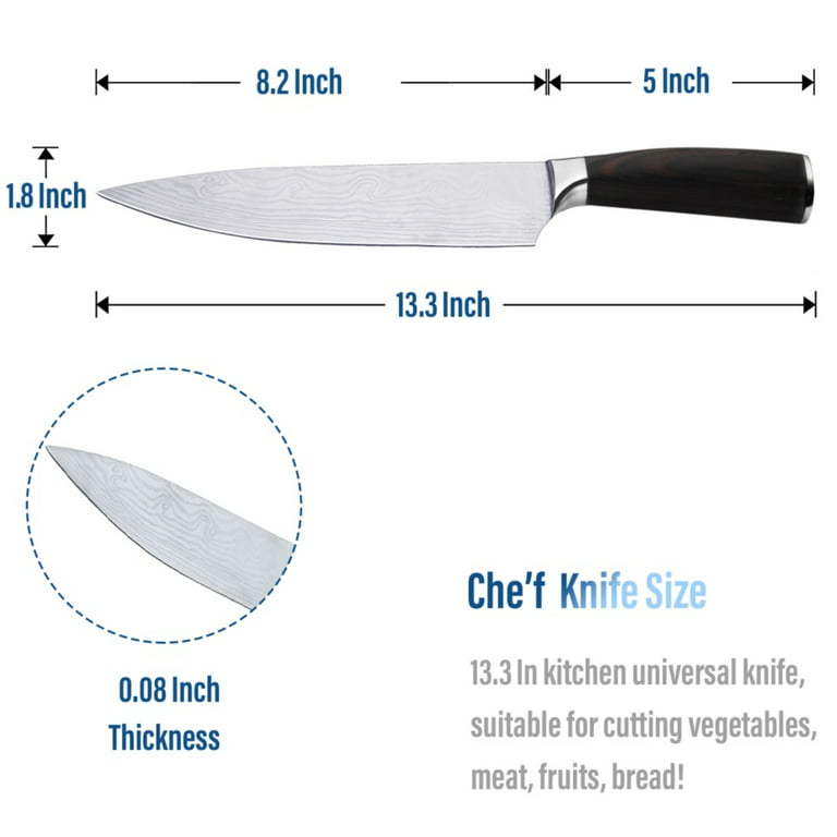 VAVSEA 8 Professional Chef's Knife, Premium Stainless Steel Ultra Sharp  Chef Knife for Home or Restaurant Kitchen, with Gift Box