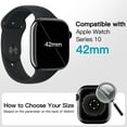 thumbnail image 2 of JETech Waterproof Case with Screen Protector for Apple Watch Series 10 42mm, Built-in Tempered Glass Film Hard PC Bumper Full Protective Cover, 2 Pack (Black), 2 of 6