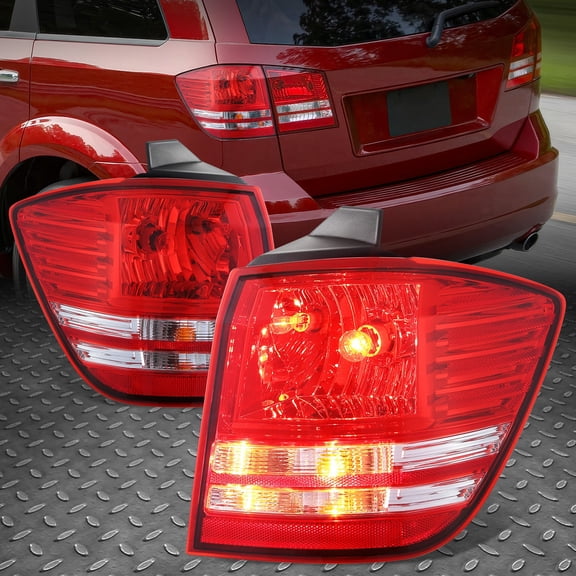 Nuvision for 09-20 Dodge Journey Factory Style Reare Outer Tail Light Brake Lamps Pair