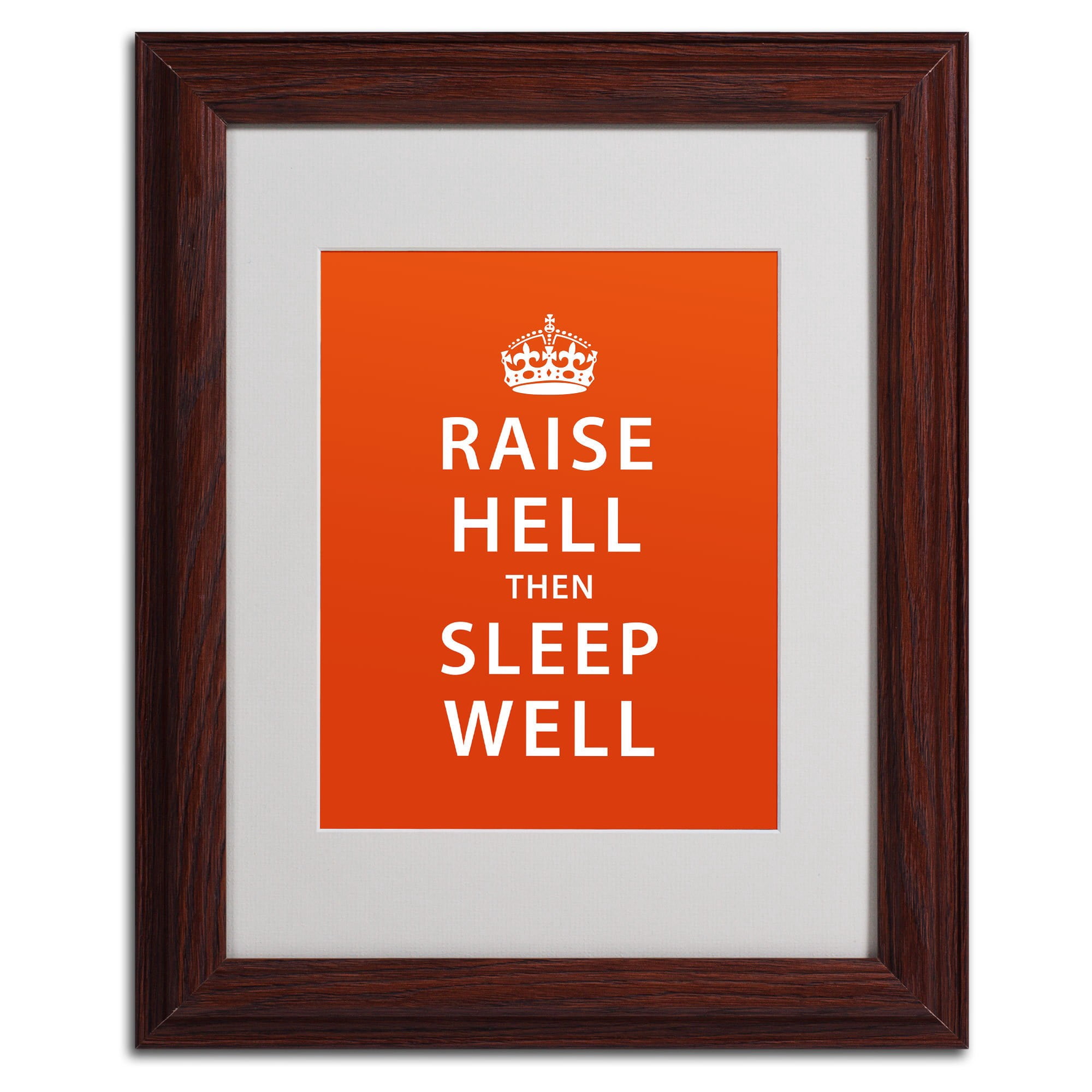 Trademark Fine Art "Raise Hell VI" Canvas Art by Megan Romo, Wood Frame