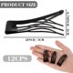 thumbnail image 2 of 12 pinzas para el pelo de metal a presión, pinzas para el pelo antideslizantes de doble mango, pinzas para el pelo BB con 3 dientes de peine, accesorios para el cabello para mujeres y niñas, pinzas, 2 of 6