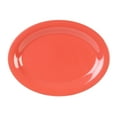 thumbnail image 1 of Excellante Color Orange Melamine Dinnerware Collection 12 x 9 inch Oval Platter, Comes in Dozen, 1 of 3