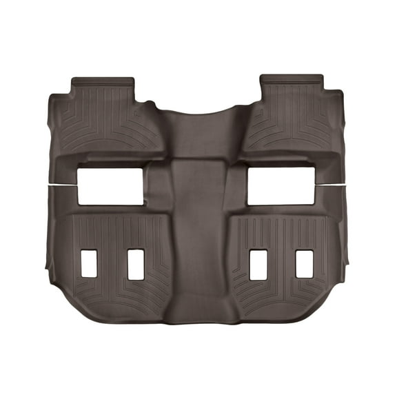 WeatherTech Custom Fit FloorLiners compatible with 2015-2020 Cadillac Escalade ESV - One piece - 2nd and 3rd row coverage, Cocoa