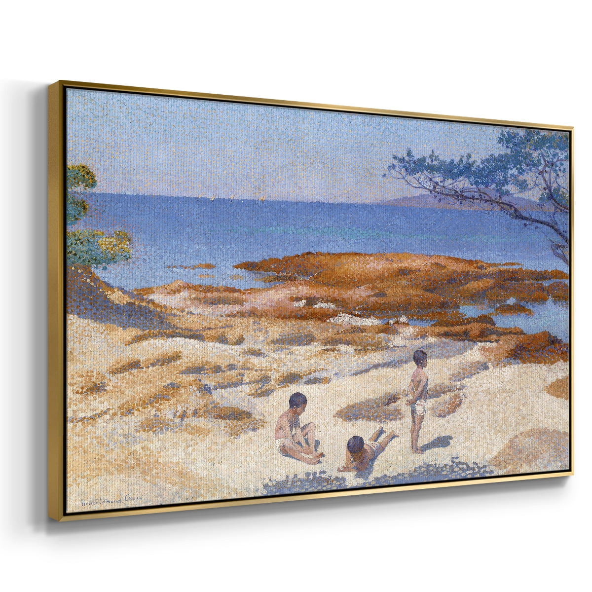 Vintage Landscape-CXXII By Wexford Home Framed in Gold Wood Gallery Wrapped Canvas 27 in. x 41 in.