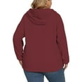 thumbnail image 2 of NISVIYA Women Plus Size Trendy Oversized Zip Up Hoodie - Casual Long Sleeve Cute Sweatshirt, 2 of 5