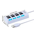 thumbnail image 2 of Oliegs Heated Blanket Multi Port USB Hub Splitter 4 Port USB 2.0 Hub For Laptop USB Port Expander With On/Off Individual Switch Compatible For All USB Device Chocolate, 2 of 2