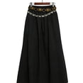 thumbnail image 4 of Jsaierl Women's Western Style Midi Skirt, Elastic Waist Casual Flowy Skirt, Boho A-Line Skirt for Daily Wear & Vacation, 4 of 5