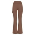 thumbnail image 6 of XFLWAM Cargo Flare Pants Women High Waisted Bootcut Yoga Pants with Pockets Casual Wide Leg Strethcy Butt Lifting Flare Leggings, 6 of 8