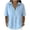 Bleu Clair, variante sur vdgthytj T-Shirts à Manches Courtes pour Femmes Col à Revers Blouses Amples à Demi-Glissière Plissées Légères d'Été Décontractées