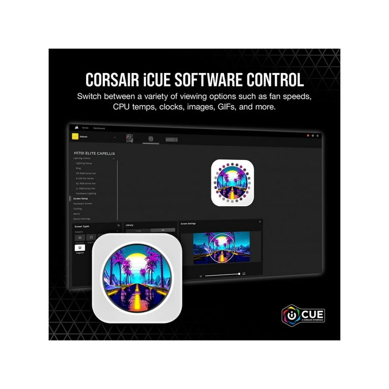 iCUE ELITE LCD UPGRADE KIT ホワイト 開封済み未使用品 CORSAIR iCUE ELITE CPU Cooler LCD Display Upgrade Kit