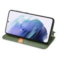 thumbnail image 4 of SaniMore Wallet Case for Samsung Galaxy S23 6.1", Vintage PU Leather Case Card Slots Cash Pocket Stand Feature Magnetic Closure Anti-drop Shockproof Full Body Protective Case For Galaxy S23, Green, 4 of 11