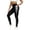 Gray, variant on Feancey Yoga Leggings for Women with Pocket High Waisted Butt Lifting Workout Leggings Breathable Quick Dry Athletic Tights Color Block Skinny Pants Army Green L