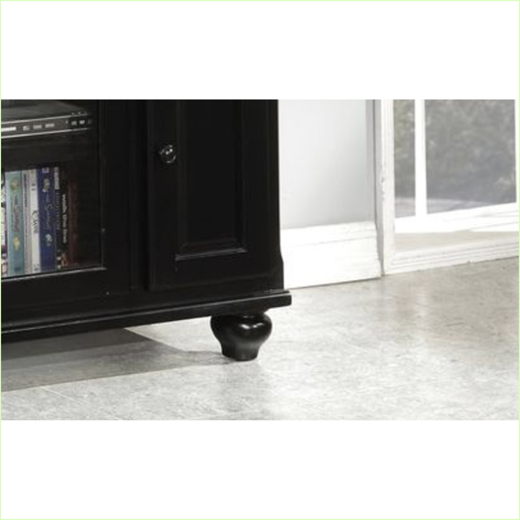 TV Furniture Modern Black Finish TV Stand with Storage | Fits 59” TVs | Black | TV Size Ranges 50-59 inches