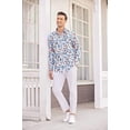 thumbnail image 3 of COOFANDY Men's Cotton Linen Pants Elastic Waist Lightweight Casual Pants Relaxed Fit Yoga Beach Pants with Pockets, 3 of 6