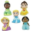 Princess Cinderella, Belle, Jasmine, Tiana & Rapunzel 5-Figure Bath Set