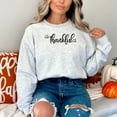 thumbnail image 4 of Thankful Sweatshirt, Thanksgiving Sweatshirt for Women, Thanksgiving Sweatshirt, Autumn sweatshirt, Thanksgiving Crewneck, Fall Sweatsh, 4 of 11