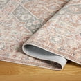thumbnail image 4 of TOWN & COUNTRY EVERYDAY Rein Center Medallion Everwash® Washable Area Rug with Non-Slip Backing, Pet Friendly Rug, Brown/Grey, 7'10"x10'2", 4 of 11