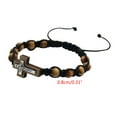 thumbnail image 5 of AOOOWER Christian Wood Beads Bracelets Cross Catholic Rosary Bracelets for Men Women, 5 of 6
