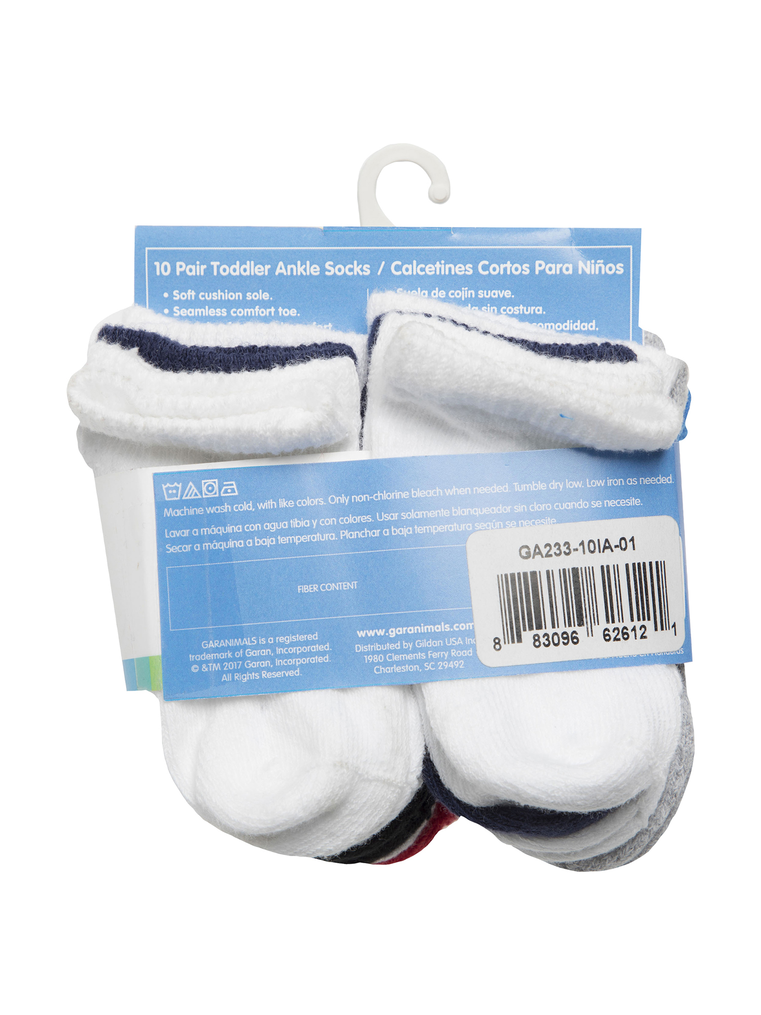 Garanimals Assorted Ankle Socks, 10-Pack (Baby Boys & Toddler Boys) - image 3 of 3