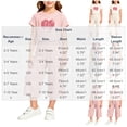 thumbnail image 3 of HOMBOM Girls Summer Outfits Heart Print Crew Neck Short Sleeve Top with Side Drawstring & Elastic Waist Capri Pants 2 Piece Casual Set Age 2-10Y,Gray,2-3 Years, 3 of 6
