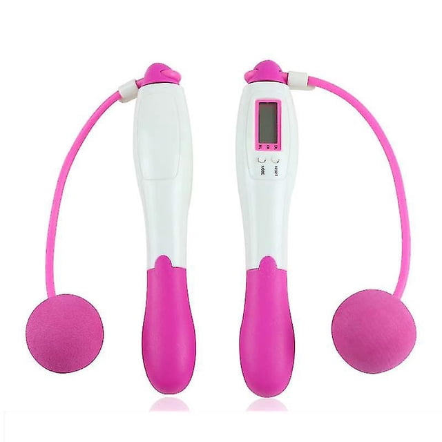 Cuerda de saltar con conteo electrónico para fitness en interiores y exteriores.