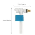 thumbnail image 1 of G 1/2 Inch Pro Side Entry Inlet Valve Toilet  Accessories Brass Shank Horizontal Inlet Valve  Sealing Stable Water Outlet For Side Entry Toilet Cisterns, 1 of 8