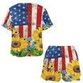 thumbnail image 3 of 4th of July 2 Pack Women’s Pajama Set Print Sleepwear And Shorts Y2k Loungewear Sets S-5XL, 3 of 7