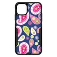 thumbnail image 1 of DistinctInk Custom SKIN / DECAL compatible with OtterBox Commuter for iPhone 11 Pro MAX (6.5" Screen) - Pink Green Navy Paisley, 1 of 5